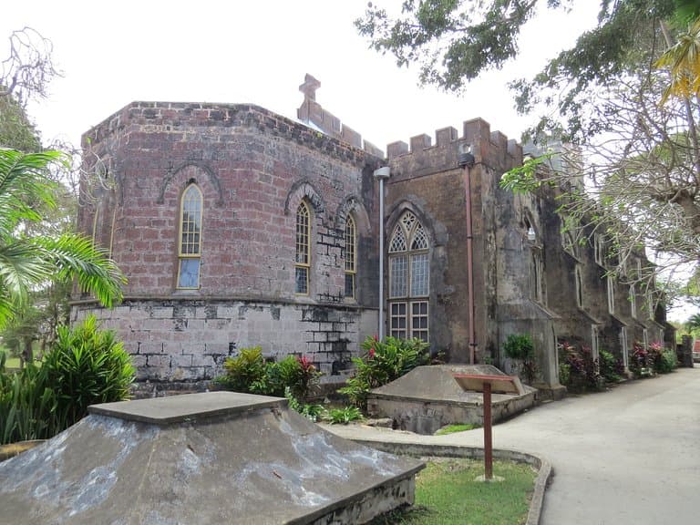 The back of the church