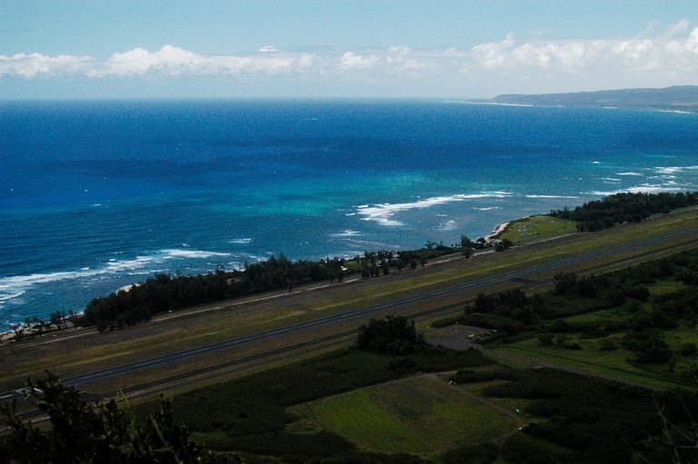 Vista do alto da trilha