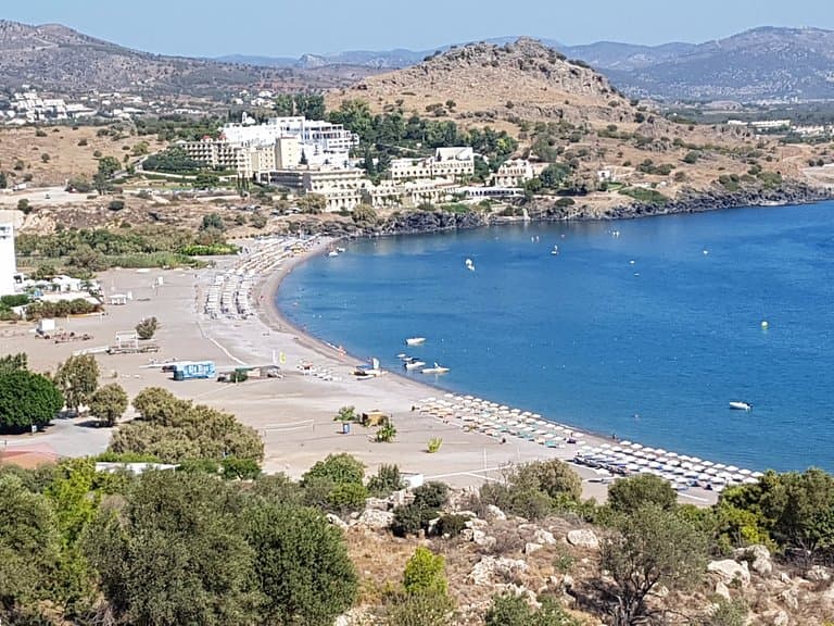 View from walking down to Vlycha Beach