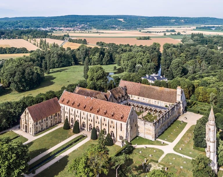 L'abbaye de Royaumont, vue du ciel [2017]