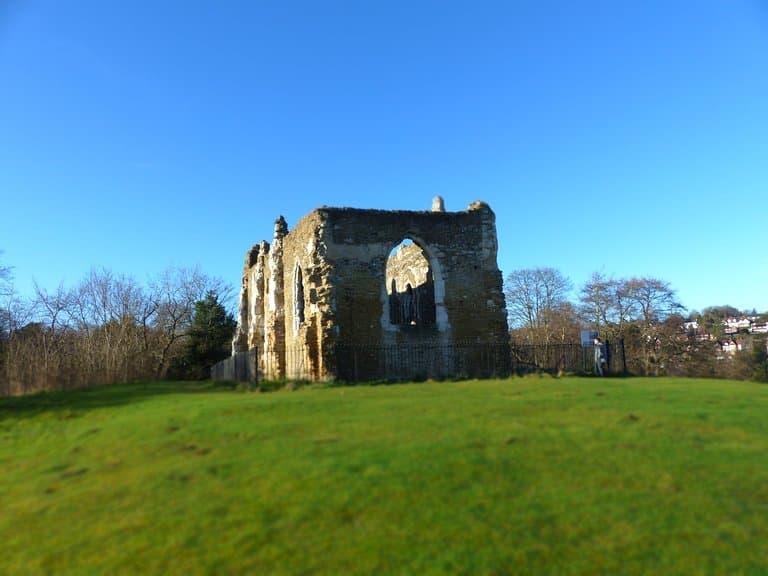 St Catherine's Chapel at the top of St Catherine's Hill
