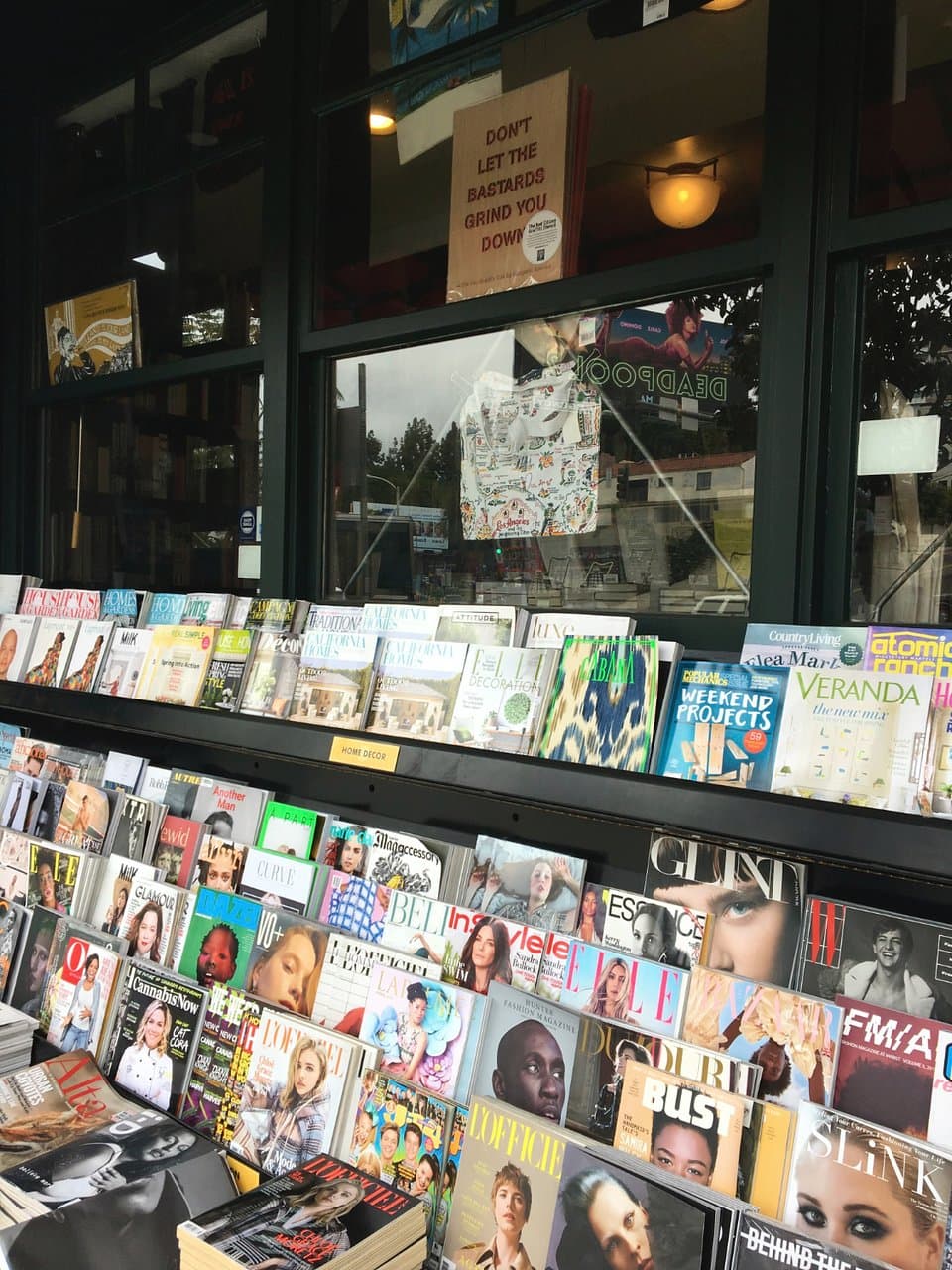Frente da livraria