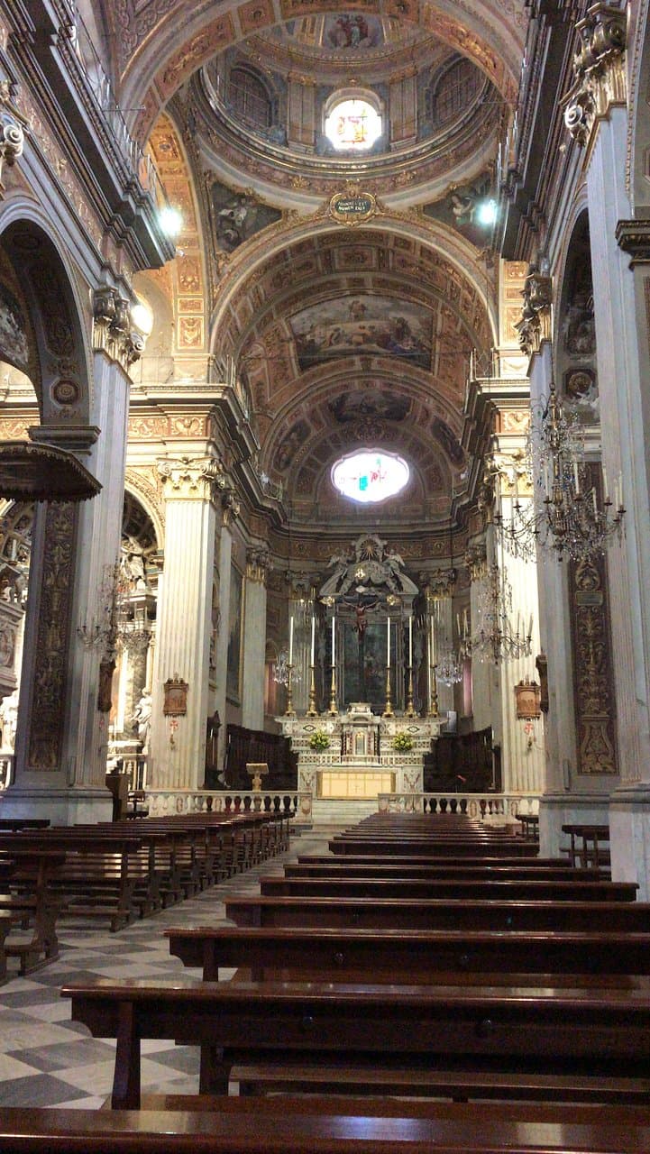 The chancel.