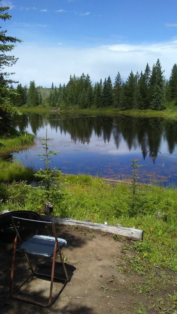 Little Goodsir Lake. So peaceful and quiet out here.