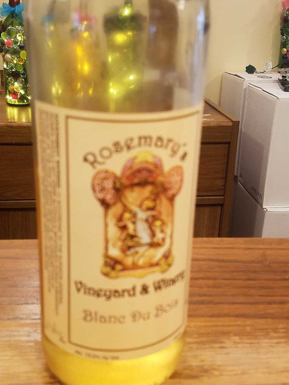 Rosemary's Blanc du Bois wine