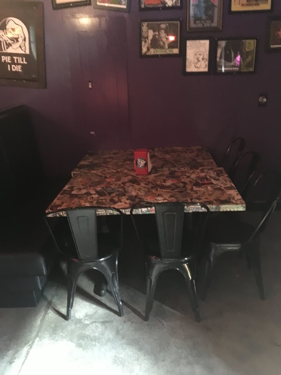 The 4th Horseman seats by the front door