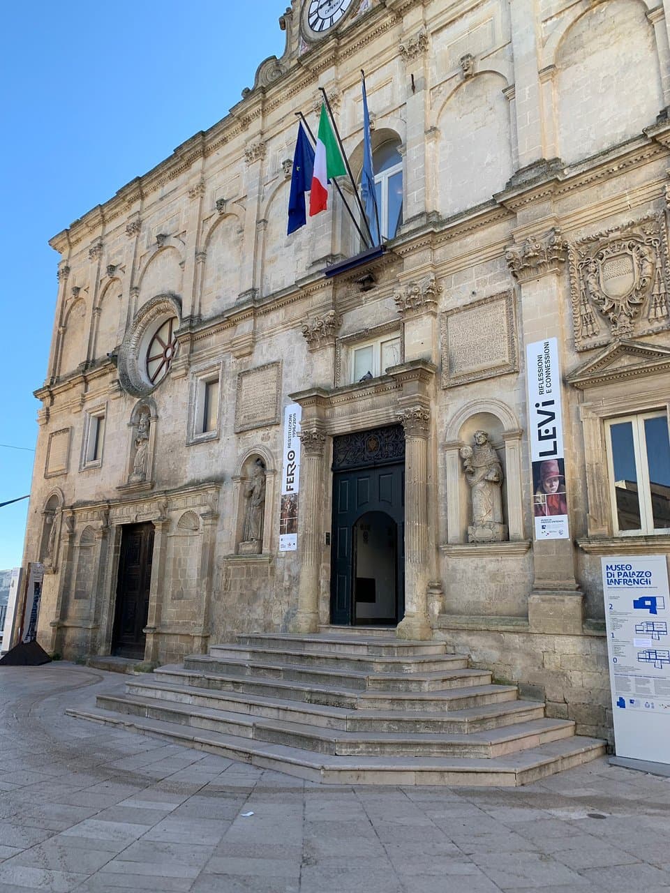 Ingresso parte centrale città, Museo Ridola,lavori nuova pavimentazione, Palazzo Lanfranchi,  ingresso Sassi dal belvedere, uscita verso zona veicolare