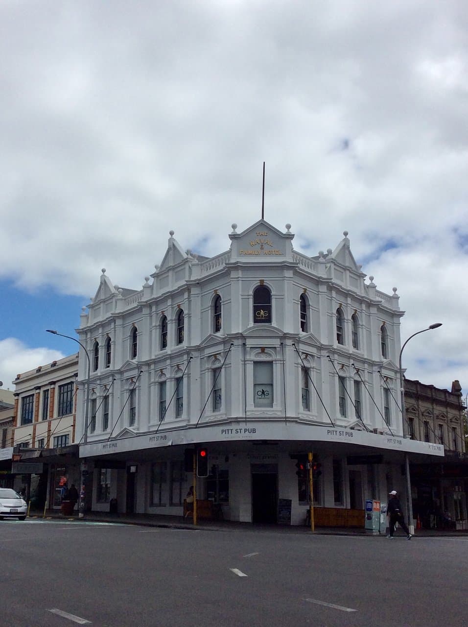 Old Naval Hotel. Symbol of Karangahape Road.