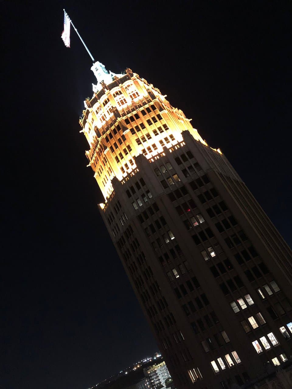 Such a beautiful building! This was taken from our balcony at the Westin