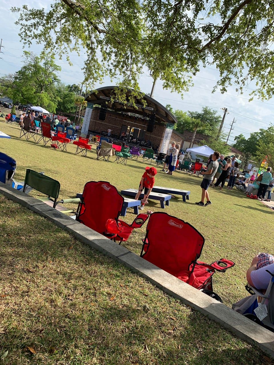 Before the Due South concert.