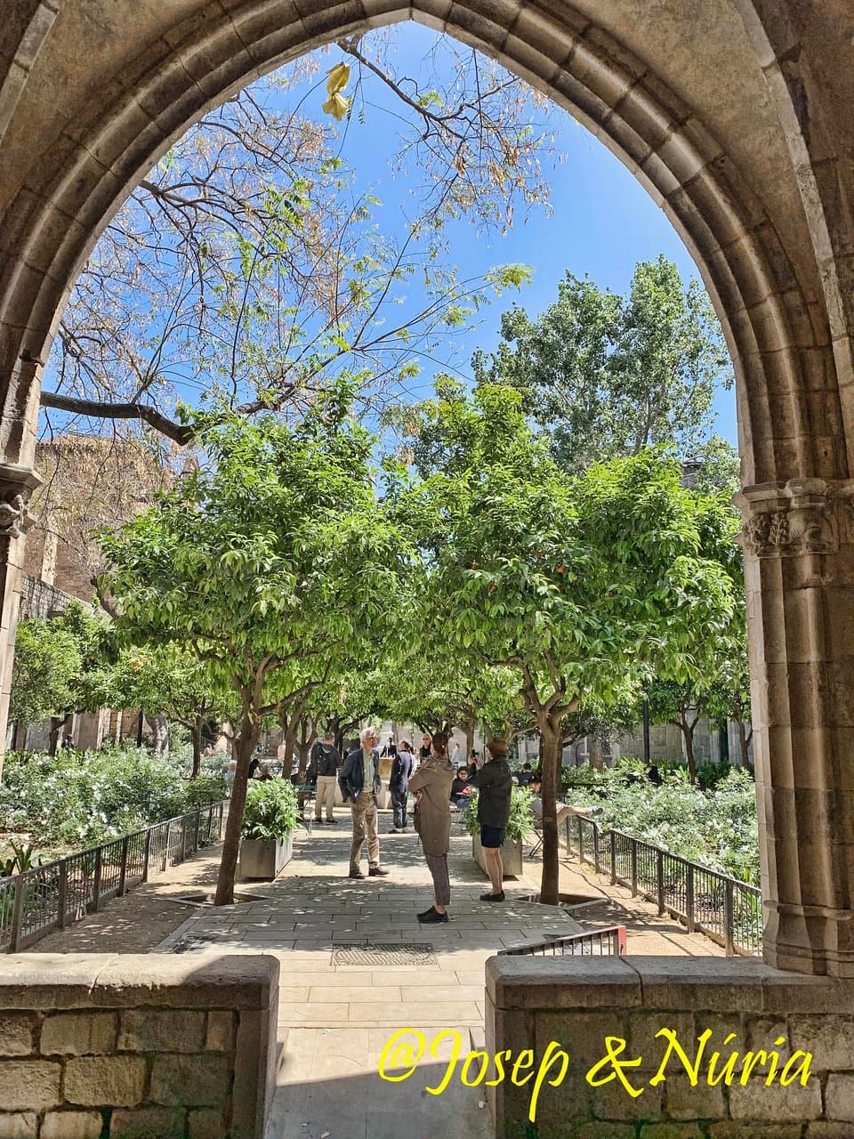 Acceso a los jardines por el carrer del Carme