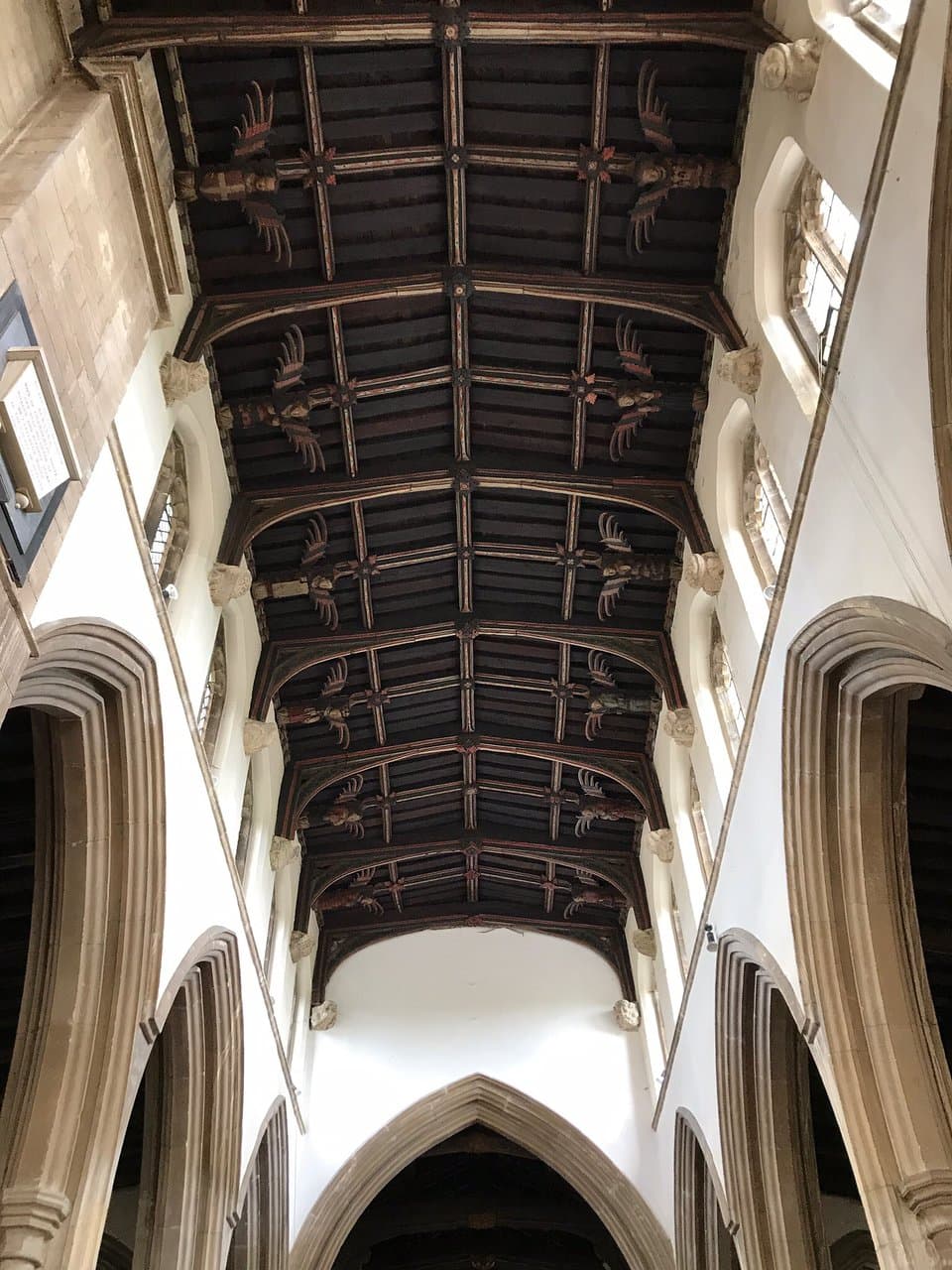 Interior features of the church