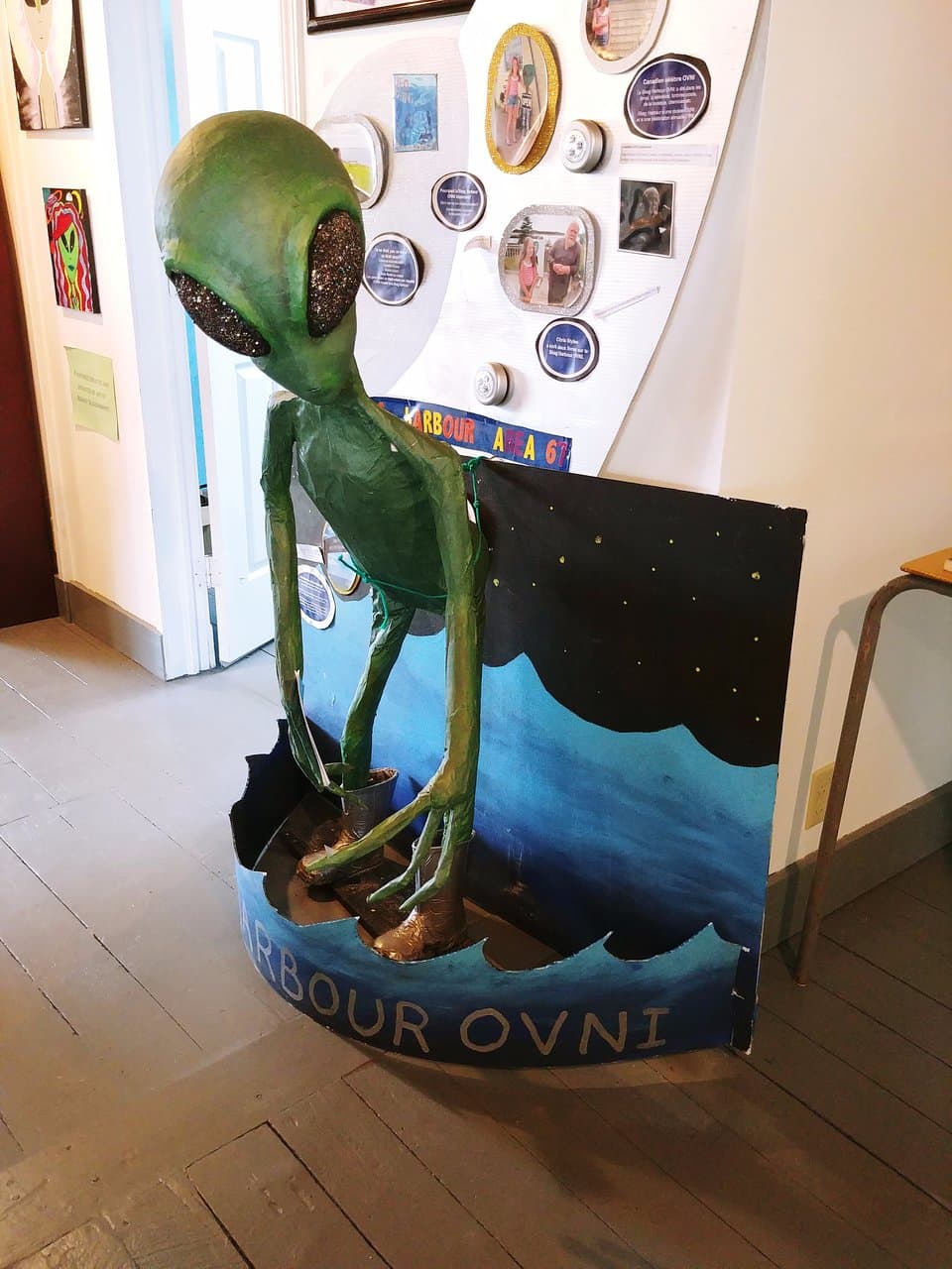Space Alien Statue at the Shag Harbour Incident museum