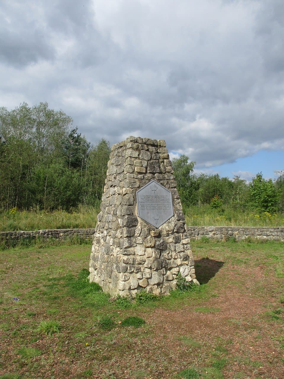Memorial to Peter Fidler within the reserve