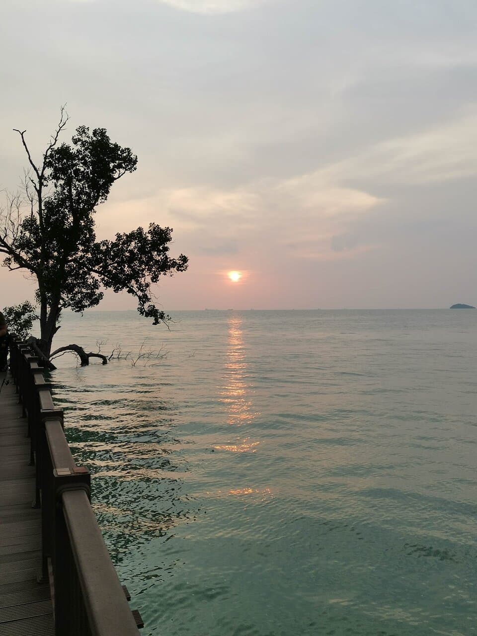 The sunset view