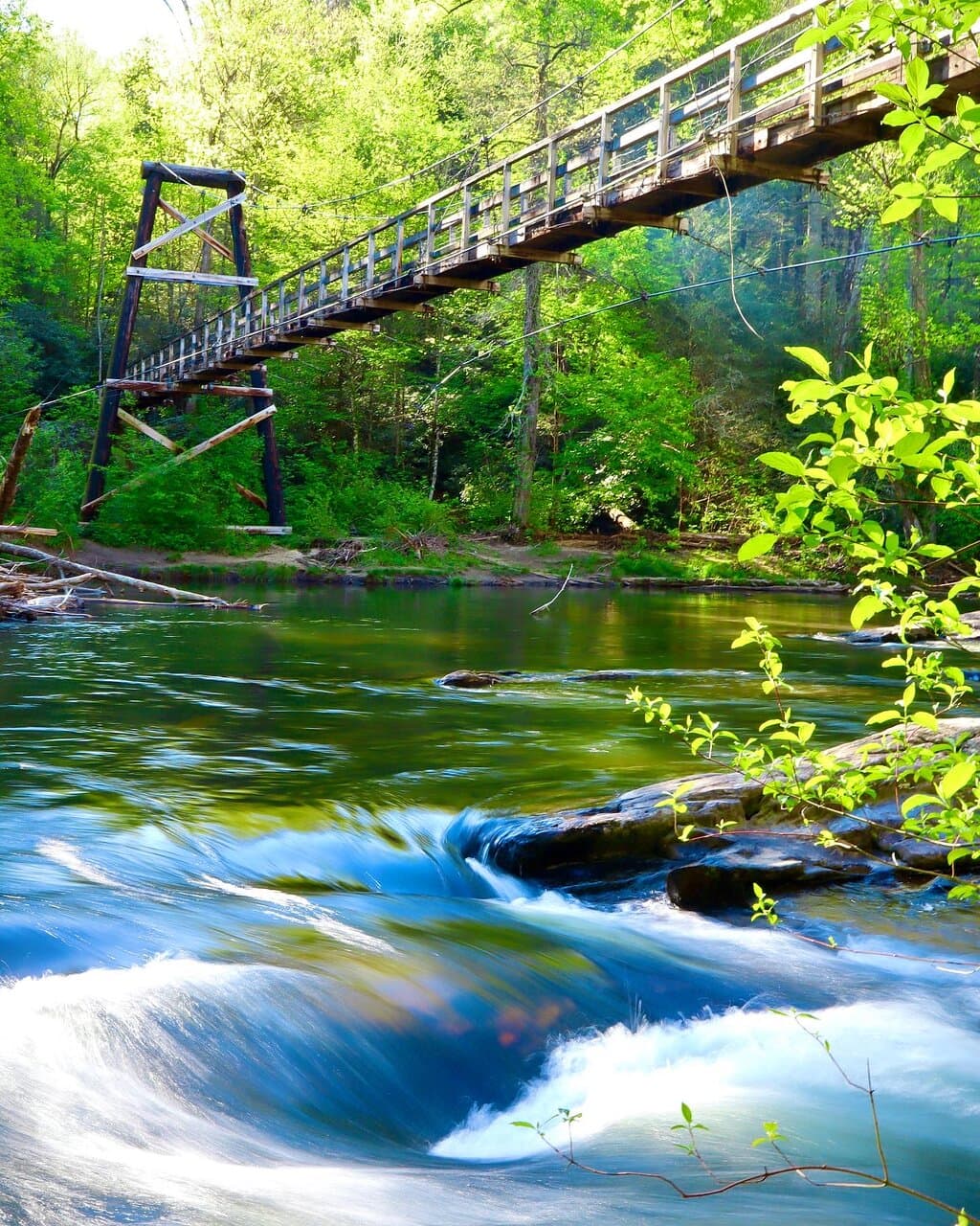 Toccoa River Swinging Bridge