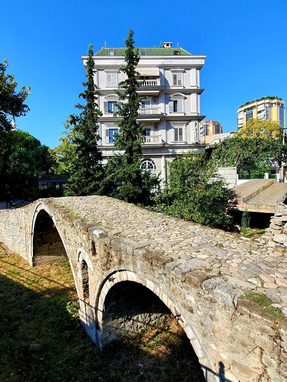 Old bridge in the center of Tirana😊🌍