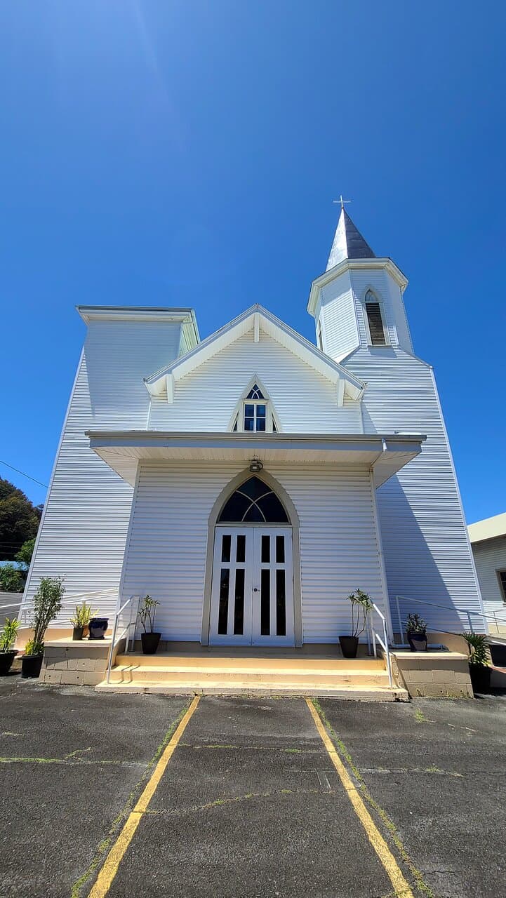 Front of the church