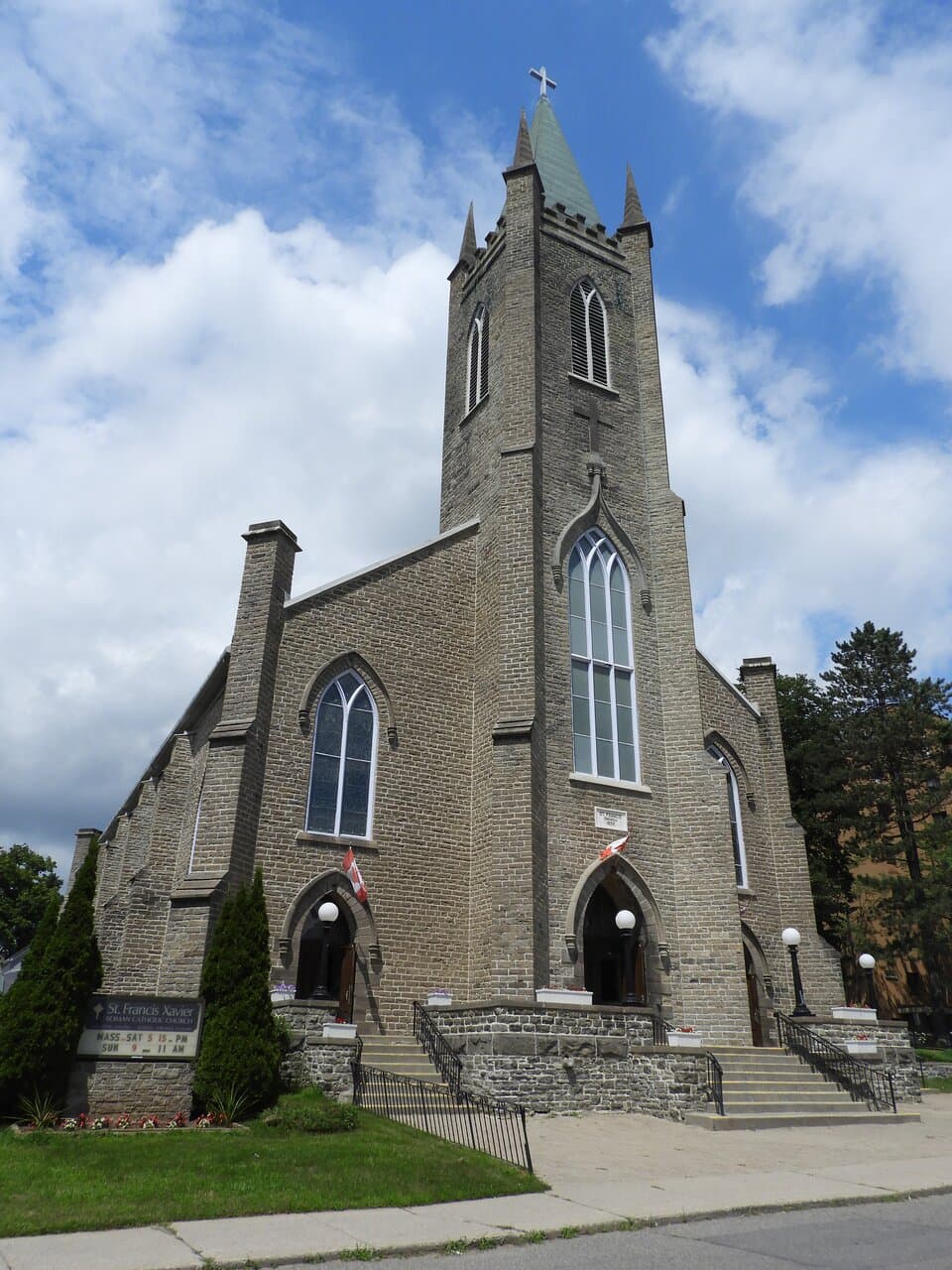 Exterior on a sunny day