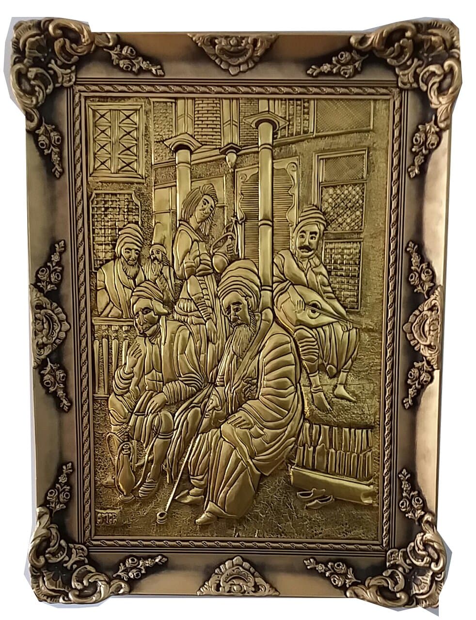 لوحة من النحاس الاصفر من اعمالى