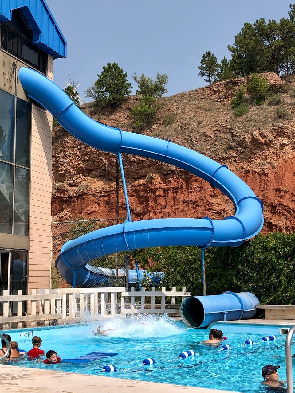Kids and adults all had a blast at the Evans Plunge Mineral Springs! 
