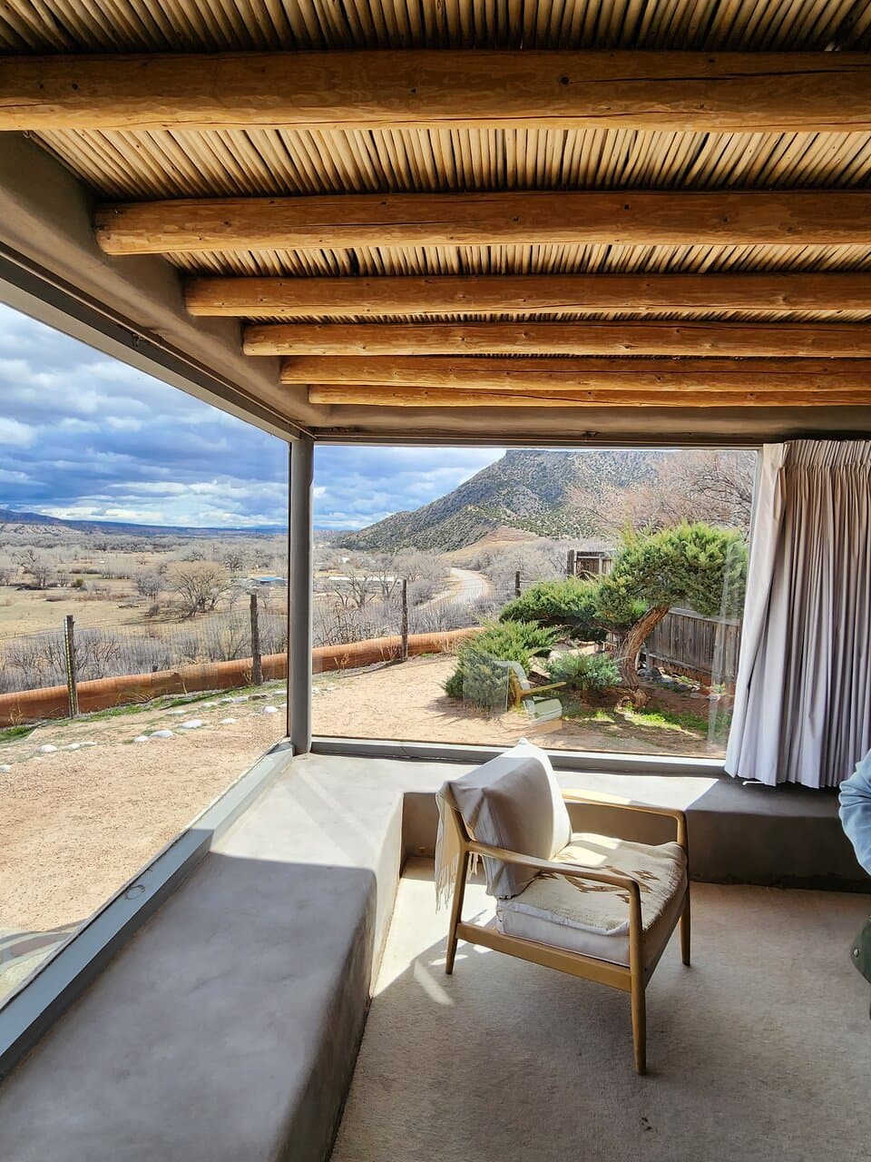 What her view from her bed looked like.