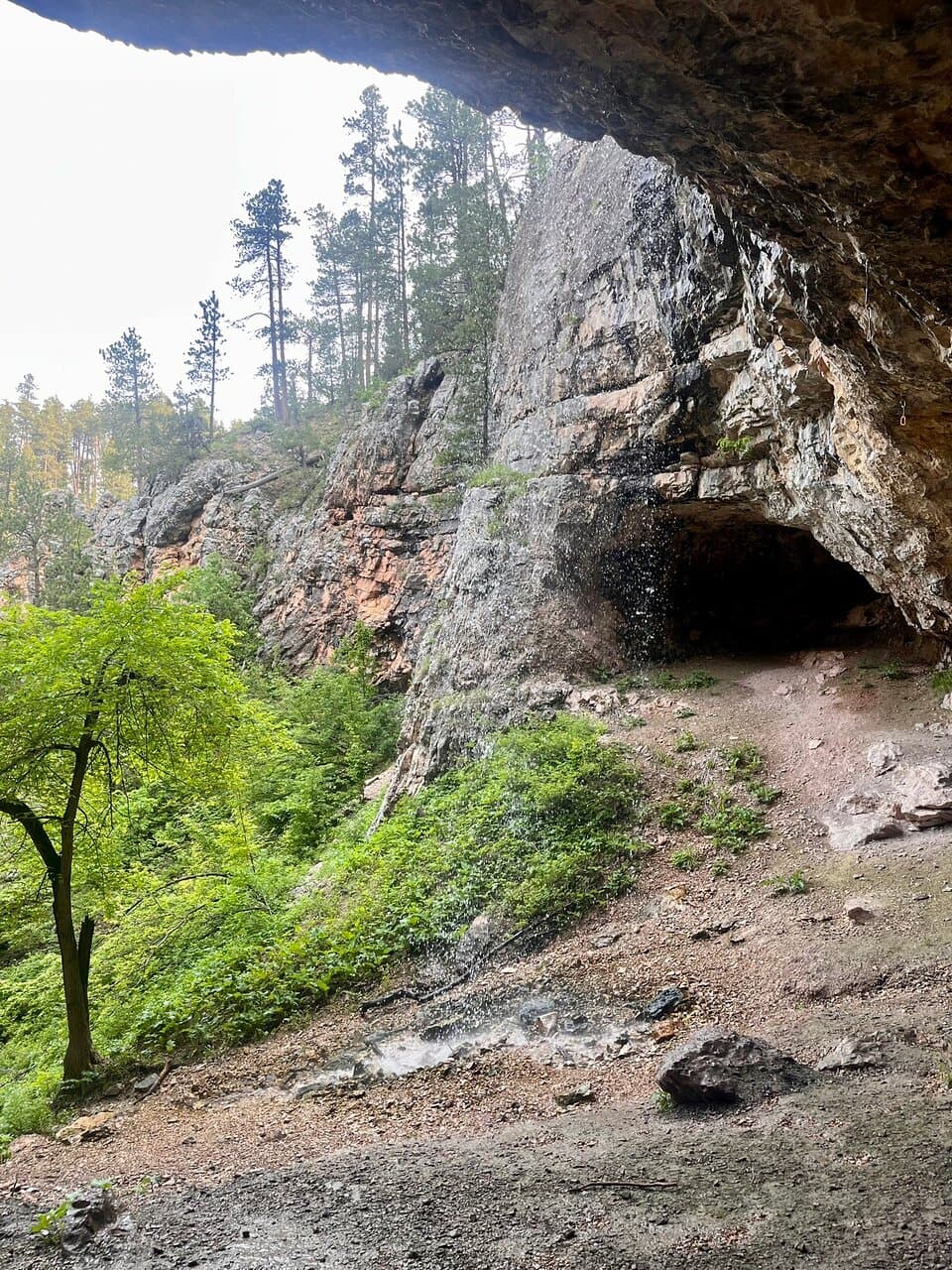 Community Caves Winter Falls