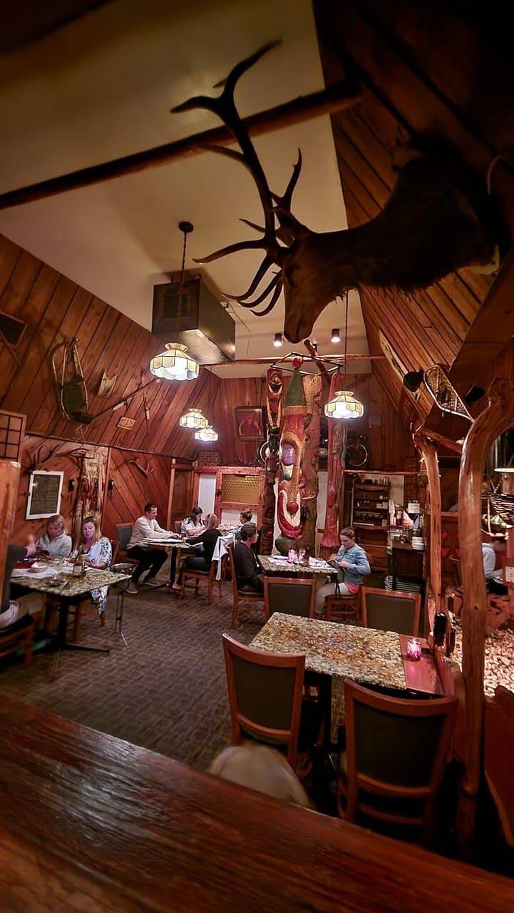 Inside the restaurant; we were seated in a quieter area towards the back