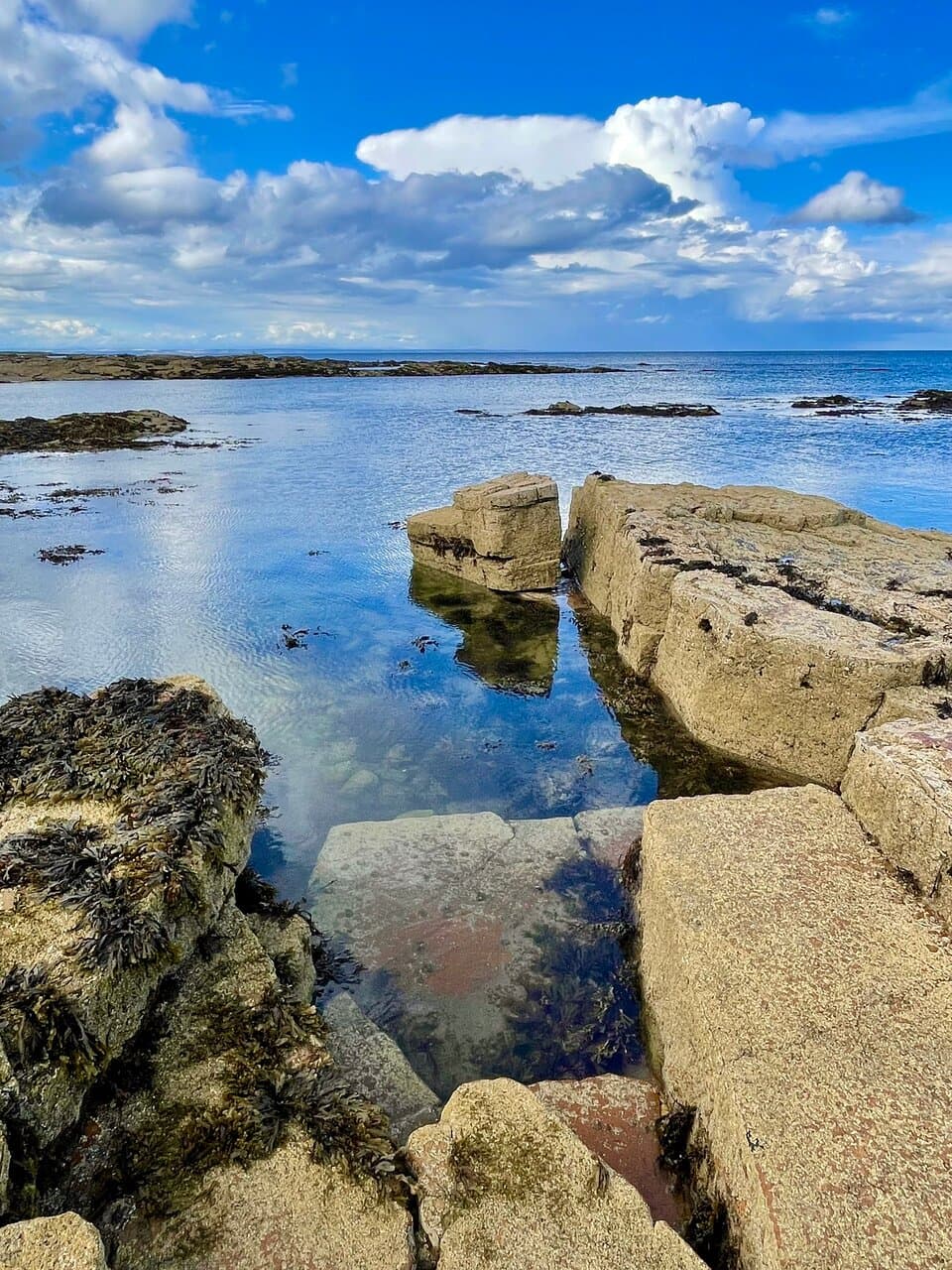 The rock  formations here give this beach a unique mood all of it’s own.