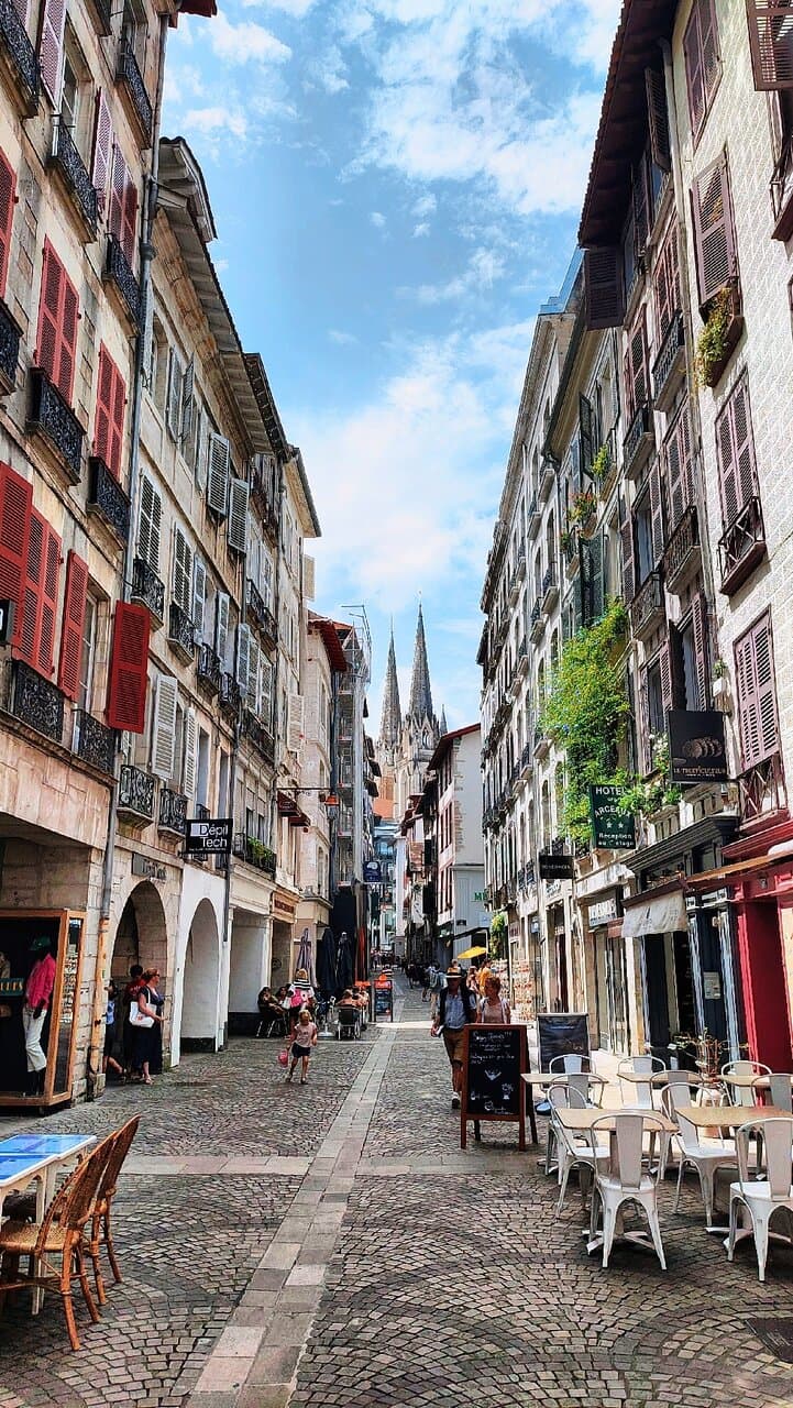 Liveliest street in Bayonne.