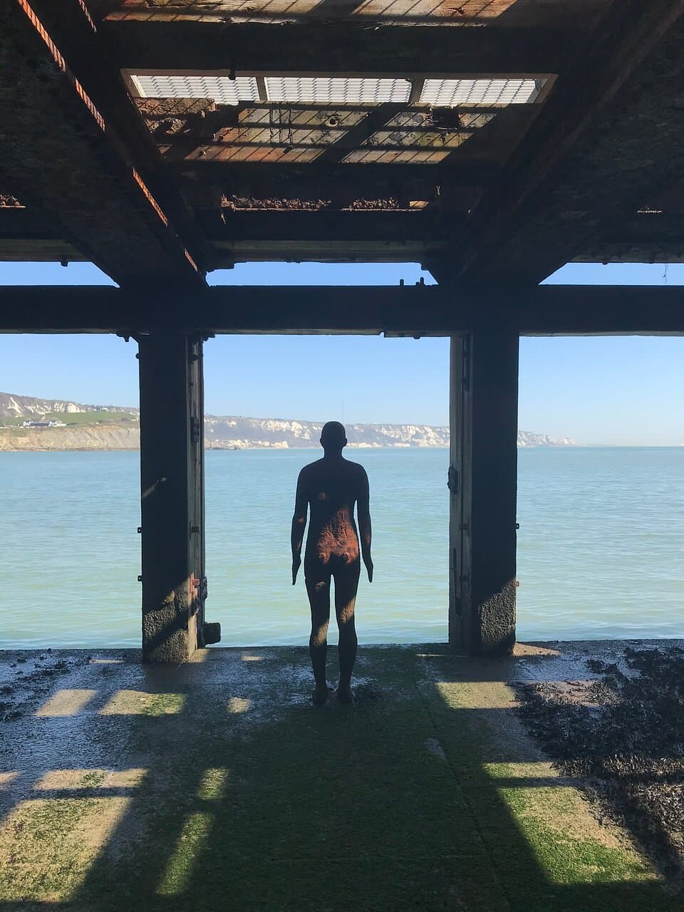 Antony Gormley’s Another Time, Folkestone Harbour Arm