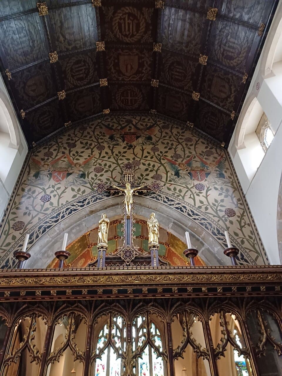 Roof bosses and paintings