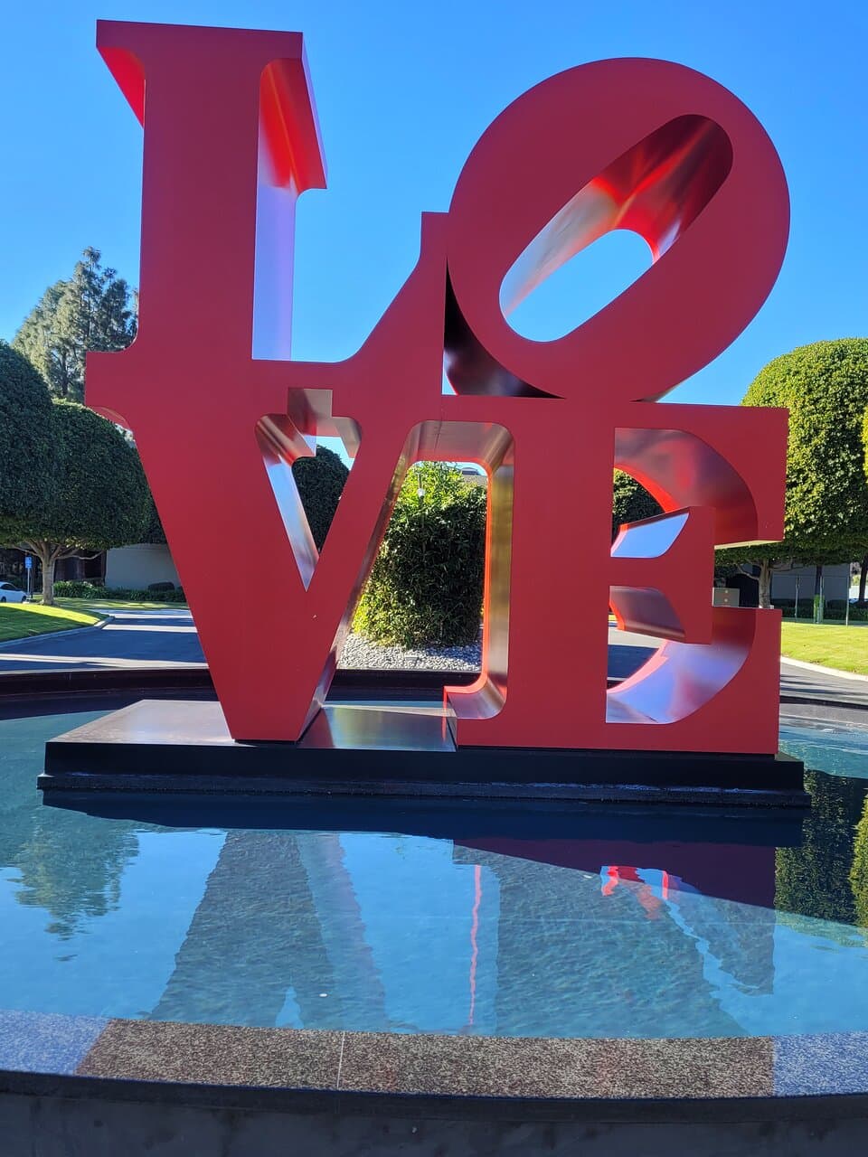 The iconic LOVE sculpture- I have only seen this on stamps. It's in a parking lot. Easy to stop and take a picture :).