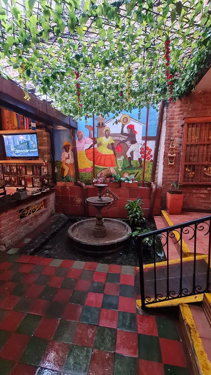 Interior of restaurant