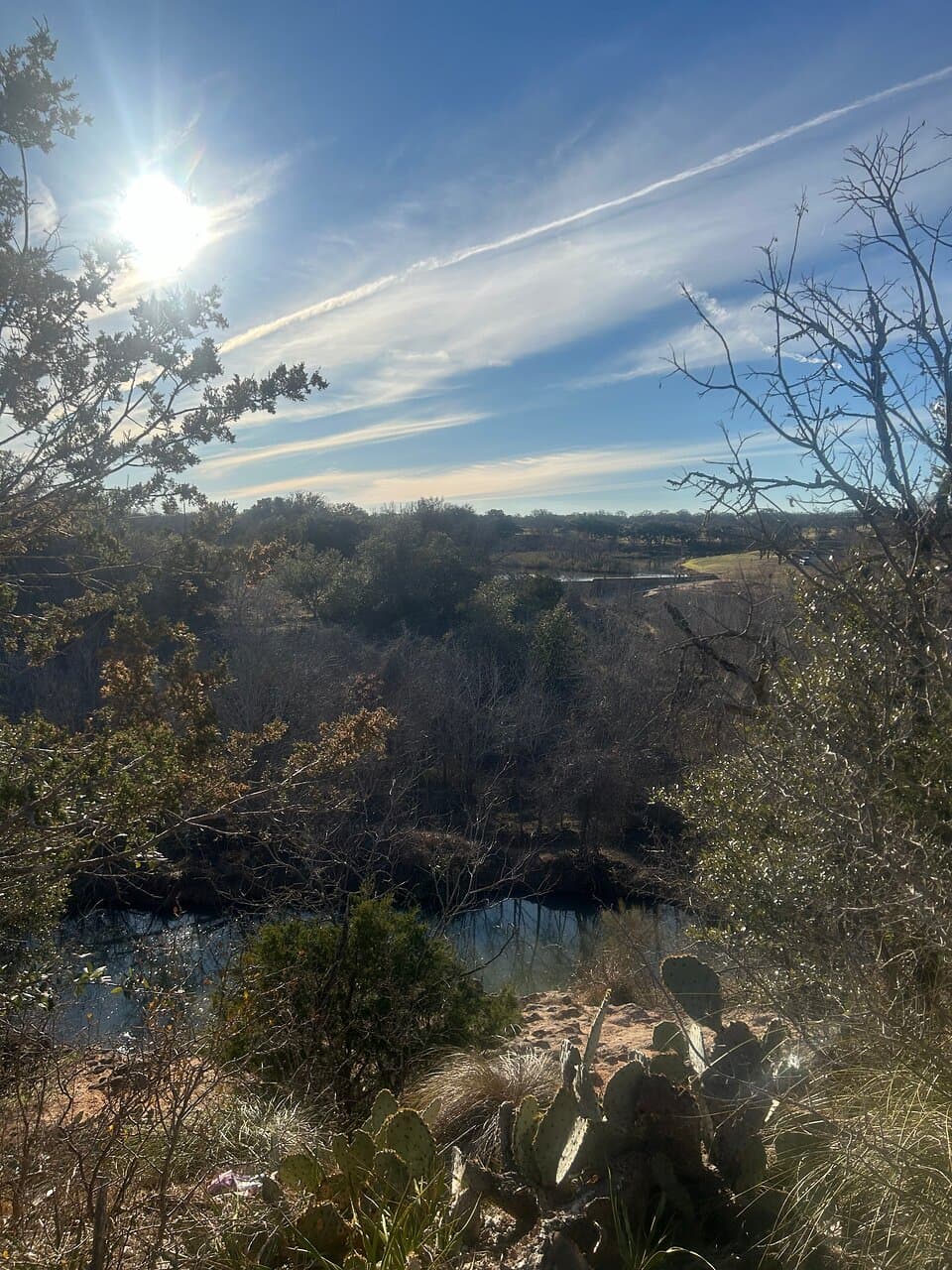 Beautiful view at top of trail. 