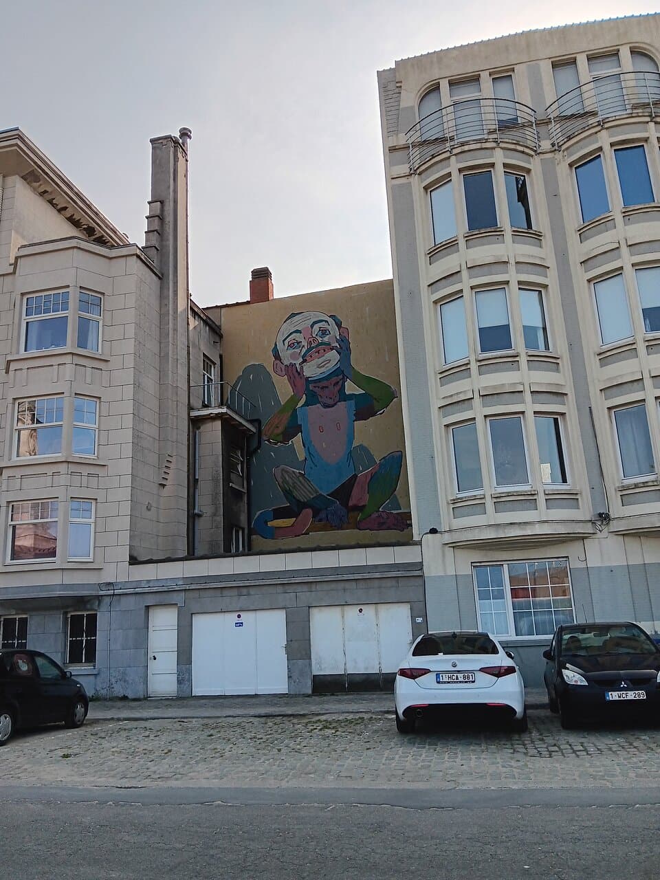 Ostend, The Crystal Ship Street Art,  Aryz (Spain, 2021 ) atSlachthuiskaai 23
