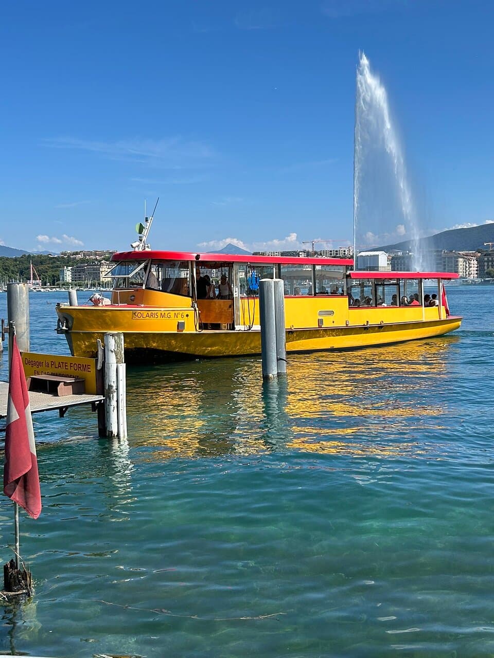The boat arrives