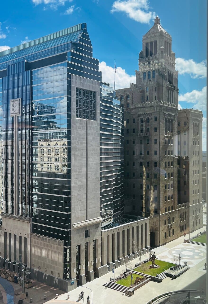 View from the Mayo & Gonda buildings in June. 