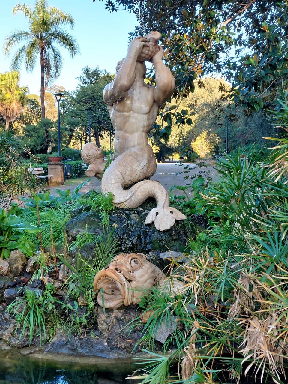 Dettaglio della fontana seicentesca