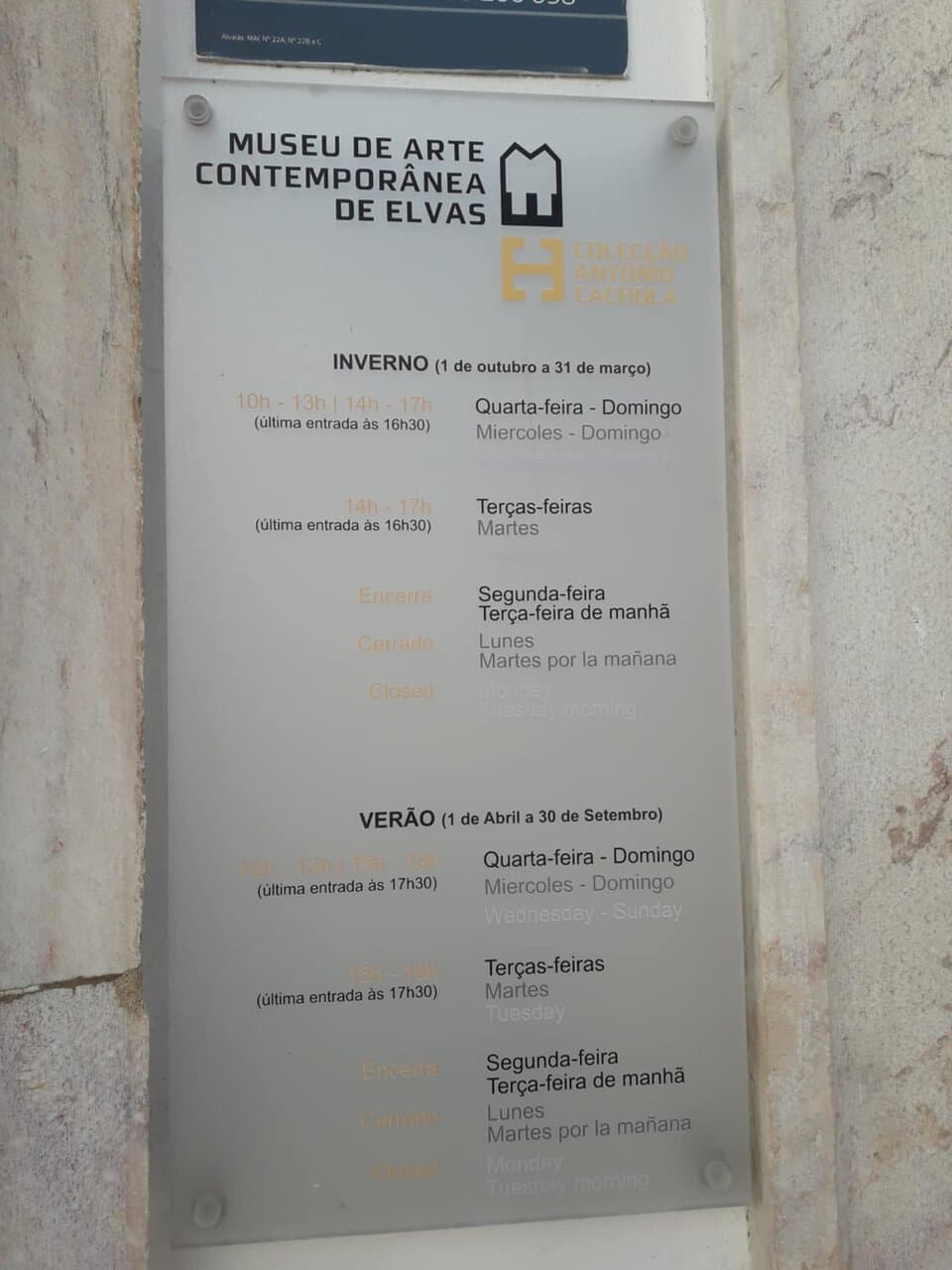 Informação/horário.