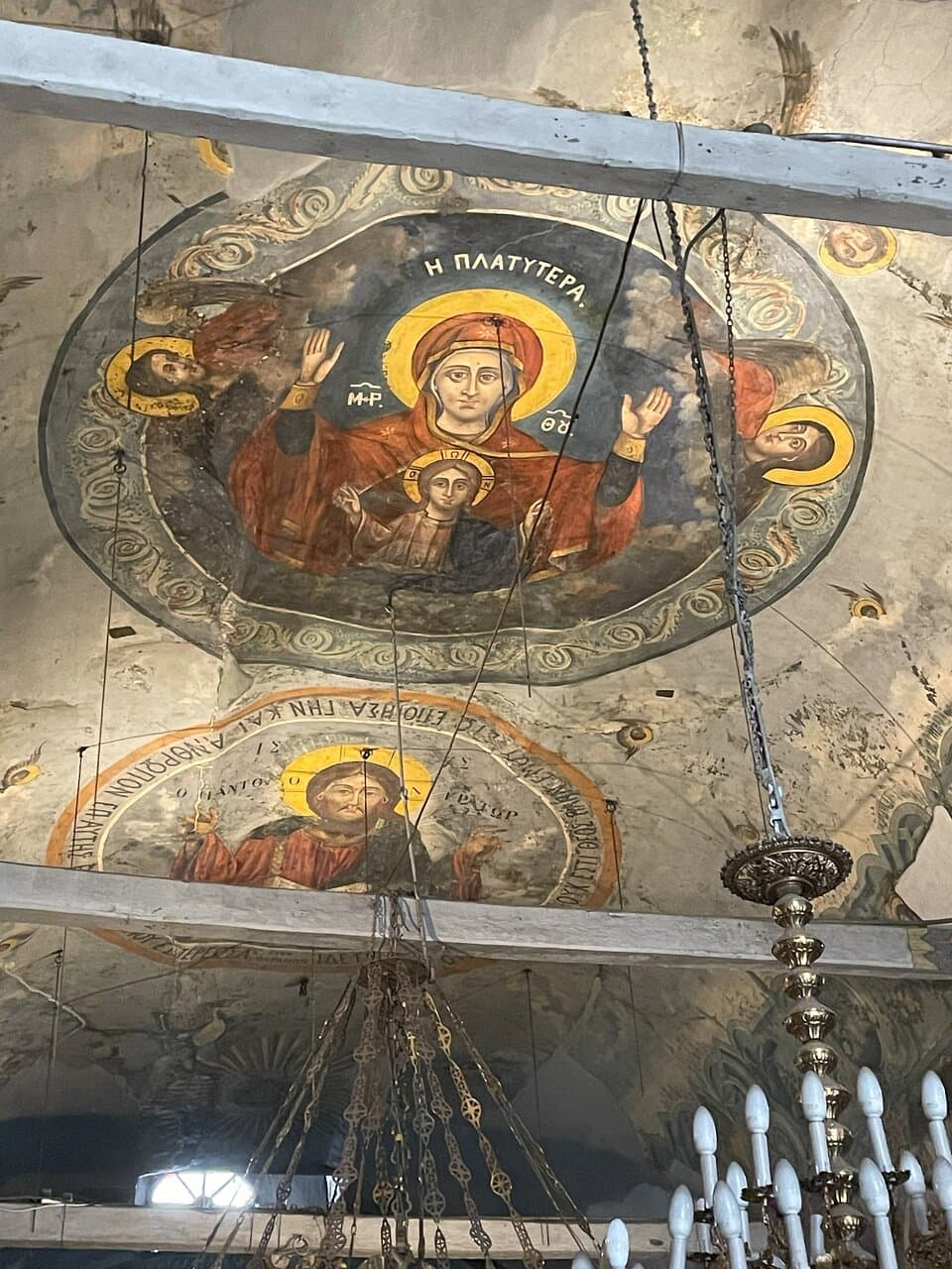 Nea Panagia - ceiling paintings (10th century)