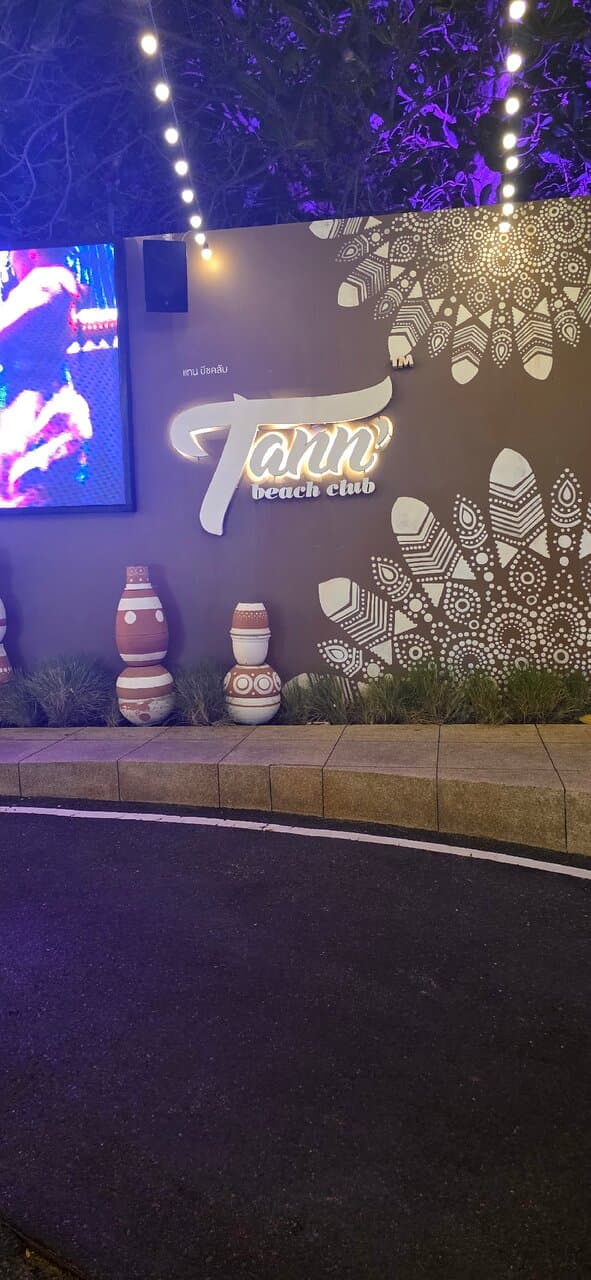Experience a fire show at Tann Beachclub