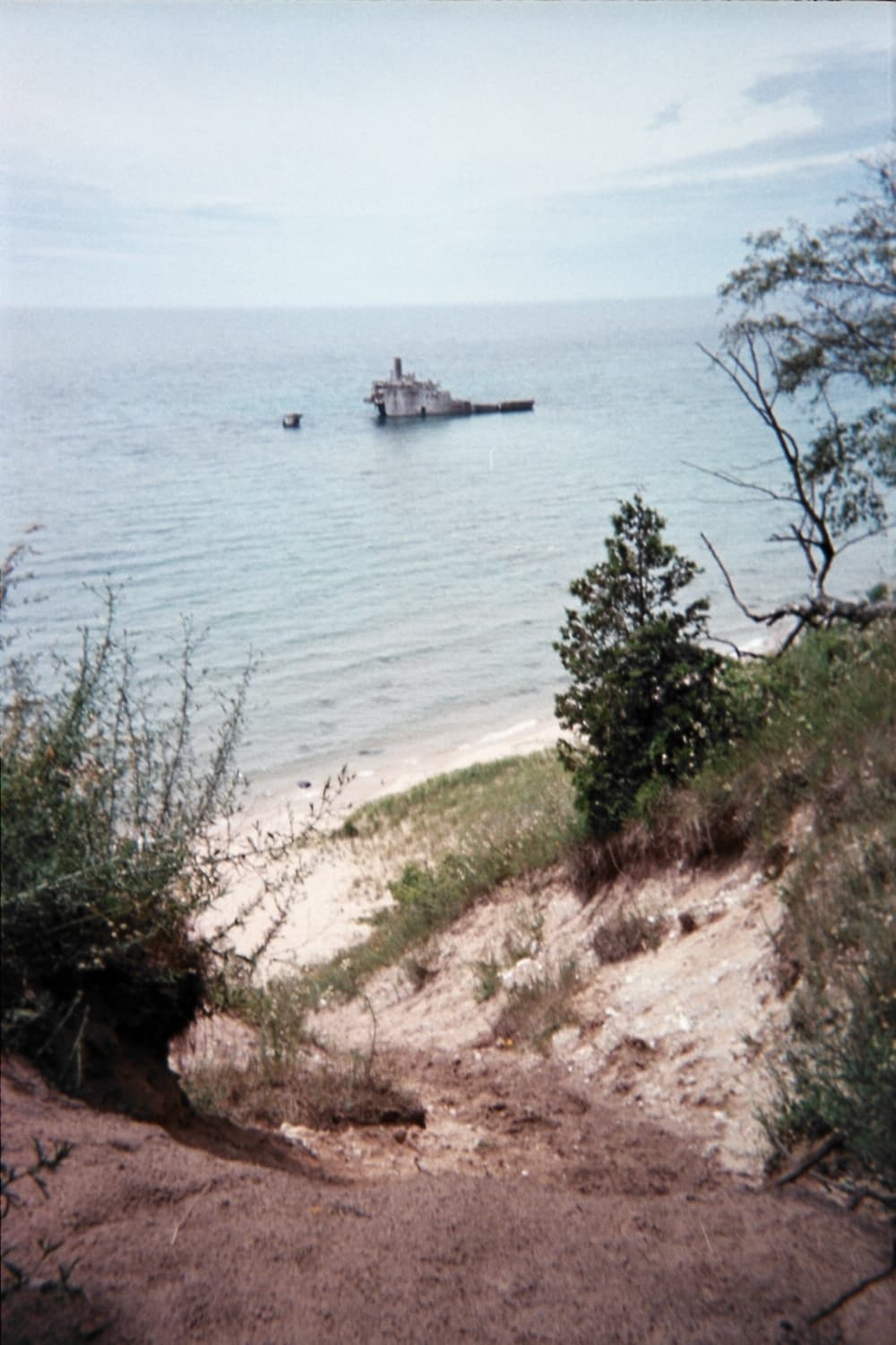 Shipwreck from 7 mile path in woods