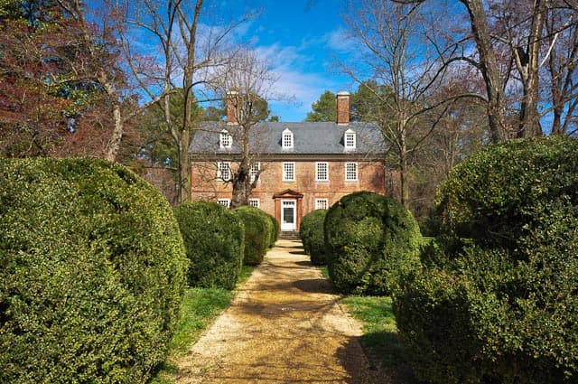 Rear of house