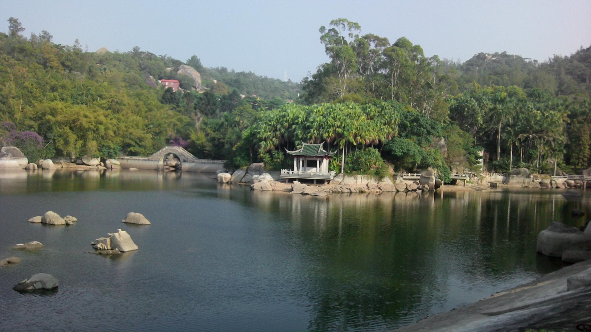 Lake at Xiamen Botanical Gardens
