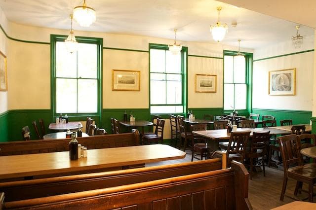 Upstairs seating