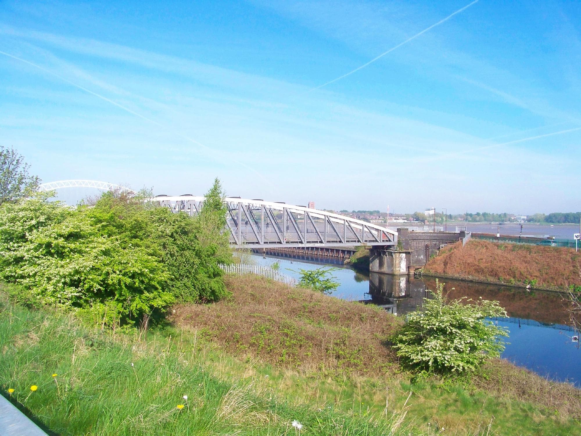 Runcorn Swing Bridge over to Wigg Island
