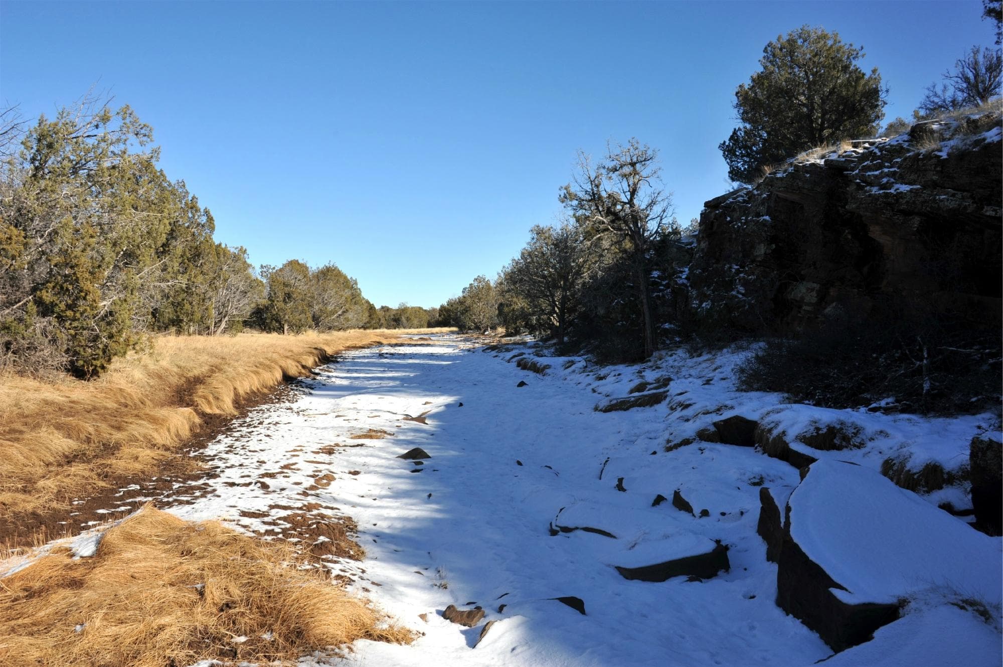                   Russel's Tank, a Beale Wagon Road watering hole, along FR 142
               