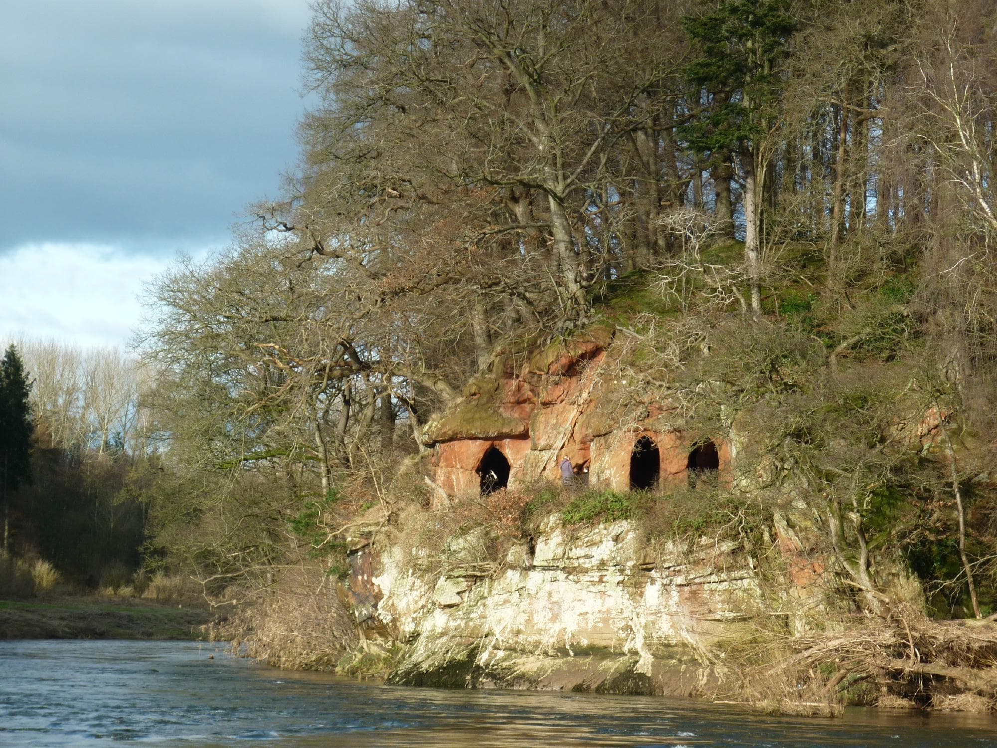                   Lacy's Caves from the Eden bank
                