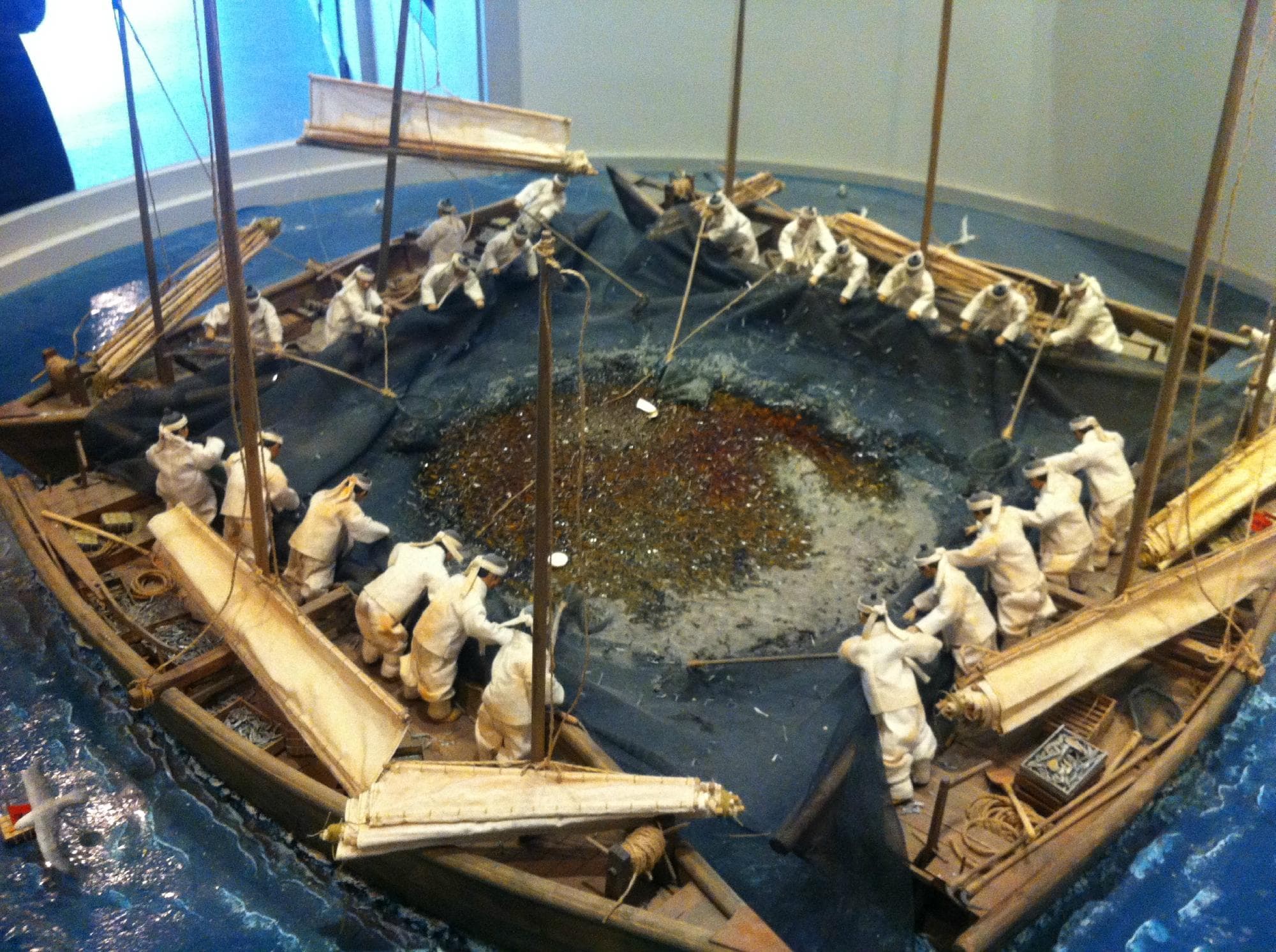                   miniature of fishing
                